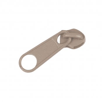 kläpp till blixtlås på metervara 6 mm beige