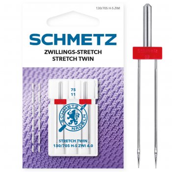 Schmetz tvillingnål stretch 4 mm 2-pack