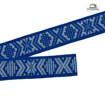 ett blatt reflexband med hemslojdsstil
