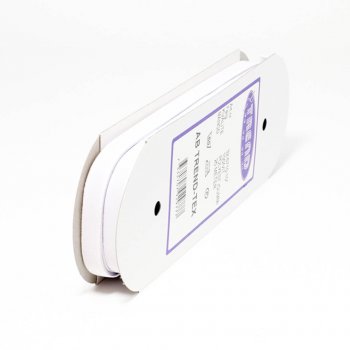 Hel rulle 25meter resår 10mm bred vit