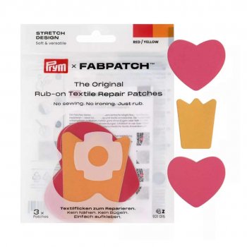 En förpackning med laglappar i form av hjärta och krona.