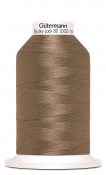 En rulle med brun bulky-lock tråd