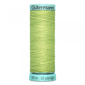 Knapphålssilke Gutermann limegron