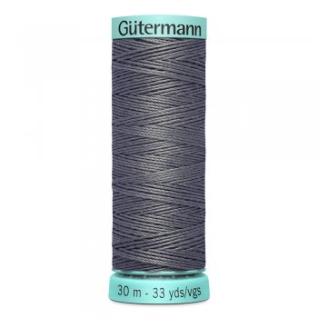 Knapphålssilke Gutermann gra