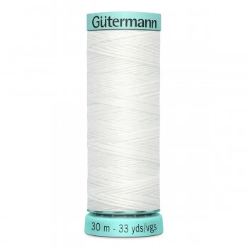 Knapphålssilke Gutermann vit