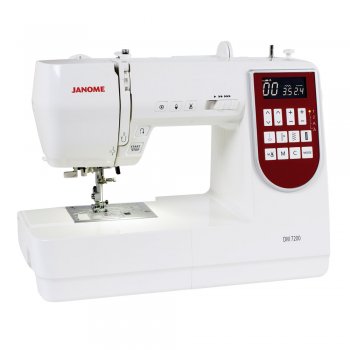 Trevlig Janome symaskin med fina sömnadsegenskaper och fin design. DM7200