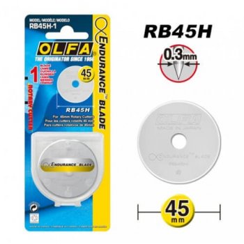 Olfa Endurance blad för rullkniv 45 mm