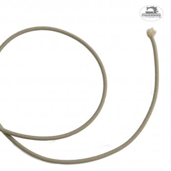 Elastisk snodd i 3mm grovlek i beige färg