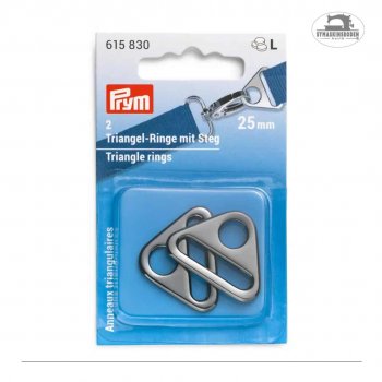 Prym Triangelring 25mm gunblack 2-pack