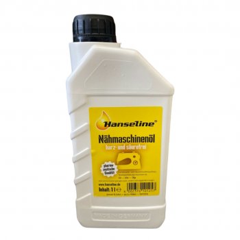 Symaskinsolja i 1 liters plastflaska